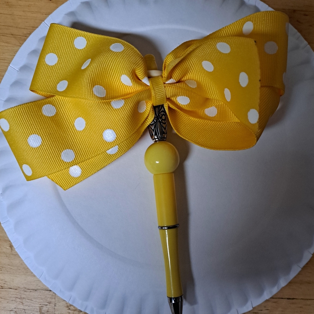 Hair Bow  Upcycled PEN